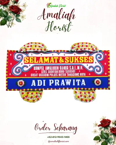 Karangan Bunga Ucapan Selamat di Gawu-gawu Bo'uso