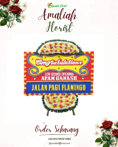 Bunga Papan Congratulation di Gawu-gawu Bo'uso